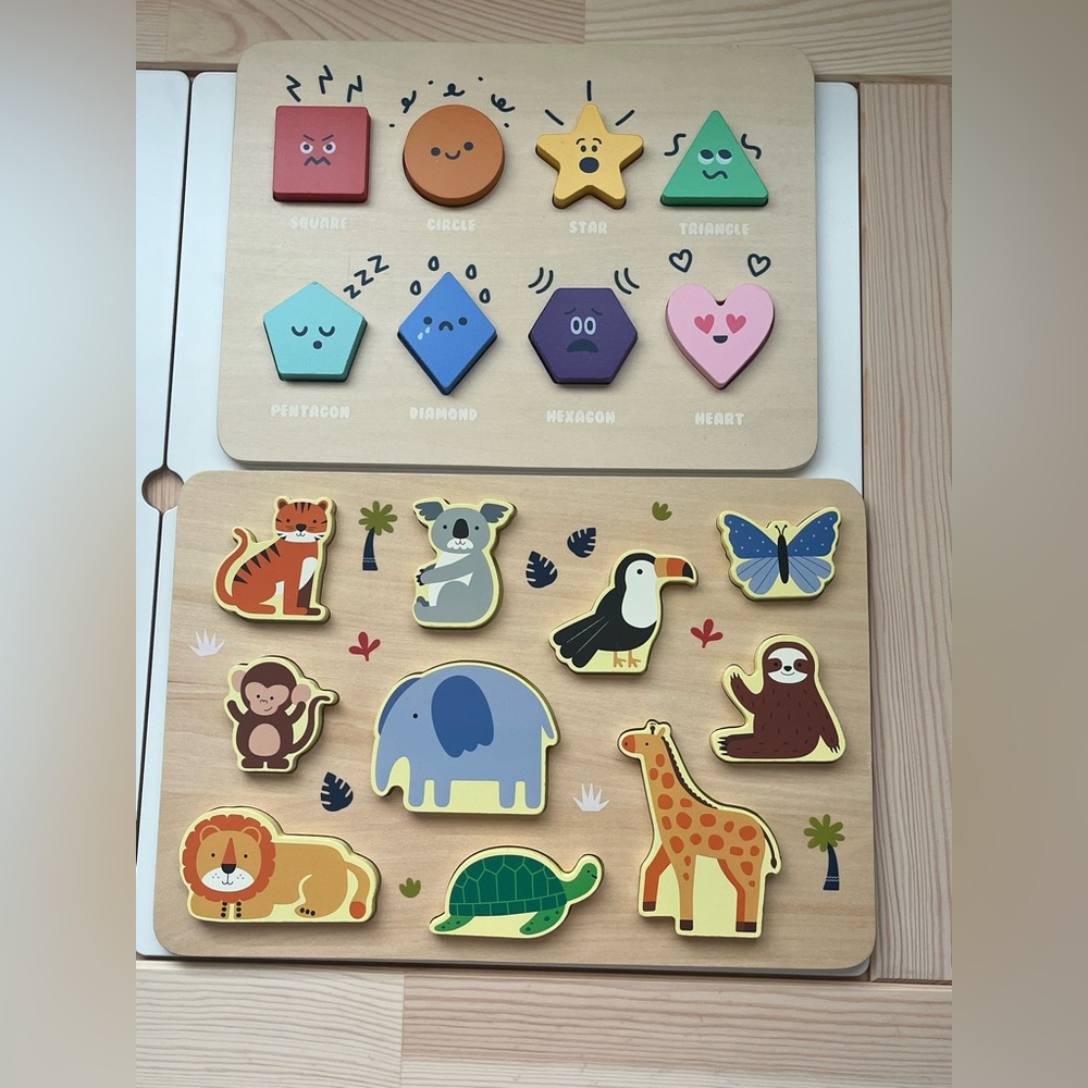 Target’s Gigglescape Wooden Shapes & Animals Puzzle